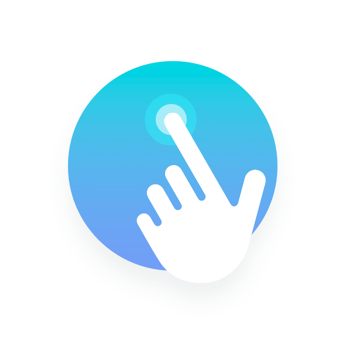 Pointer icon representing a single source of data