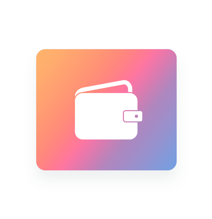 Wallet icon representing secure transactions